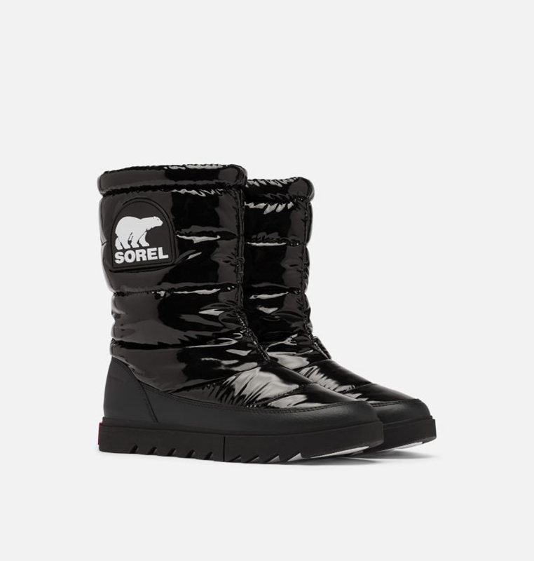 Sorel Kadın Joan Of Arctic™ Next Lite Mid Puffy Kısa - Kar Botu Siyah - 307-WFDCIK